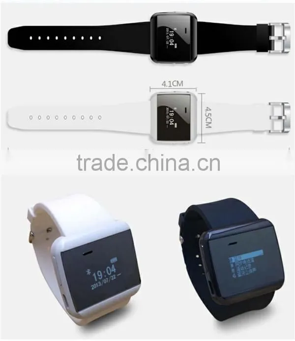 OEM bluetooth watch, Most Fashionable Lovers Watch/Wrist watch / Bluetooth Watch With Vibrate & Caller ID display