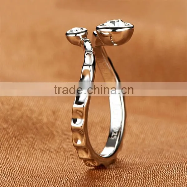 High quality fashion sterling silver CZ ring