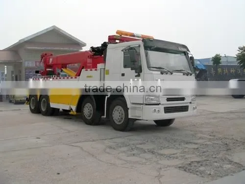 HOWO 8X4 heavy duty rotator tow truck