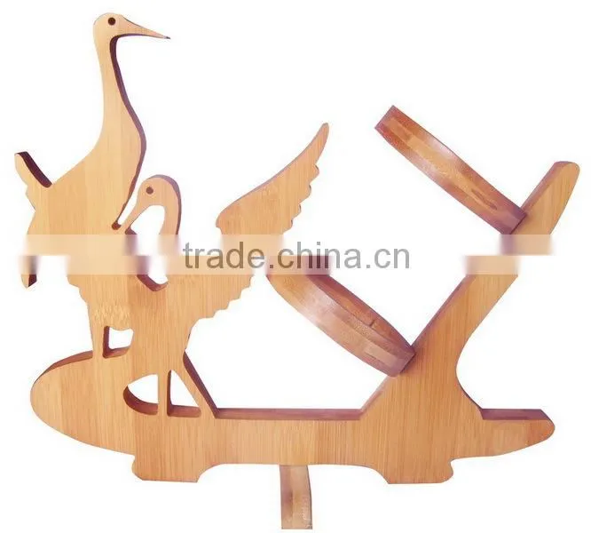 Eco-friendly hot selling high quality novelty bamboo wine bottle holder
