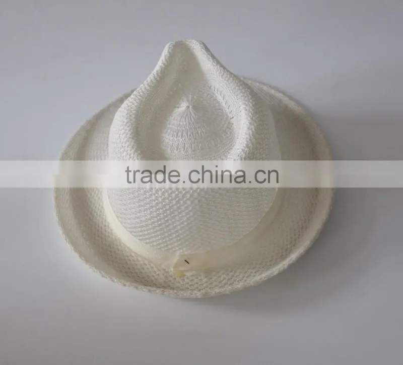 2015 white color China straw hat
