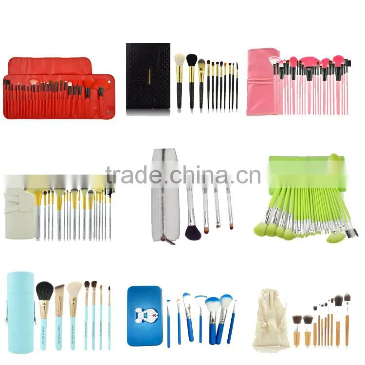 Individual Cup Holder Storage Case Vintage Cosmetic Bag For Makeup Brushes kit