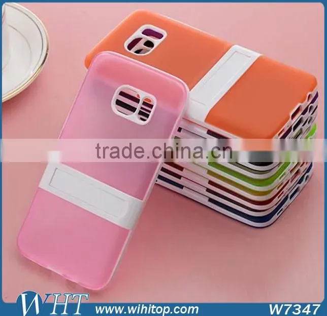 TPU Mobile Phone Cover with Stand Function, for Samsung Galaxy S7 Case