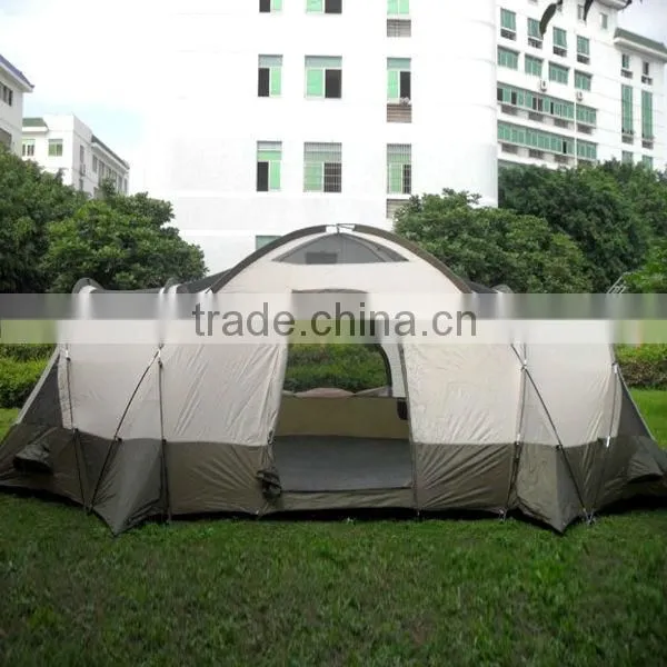Big Storm 8 Person 3 Room Double Layter Big Fishing Camping Tent