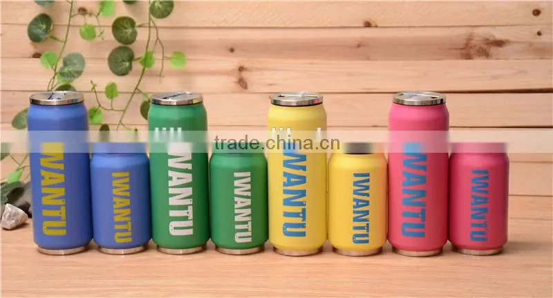 OEM ODM private label water tumbler with straw cola shape bottle subzero water bottle