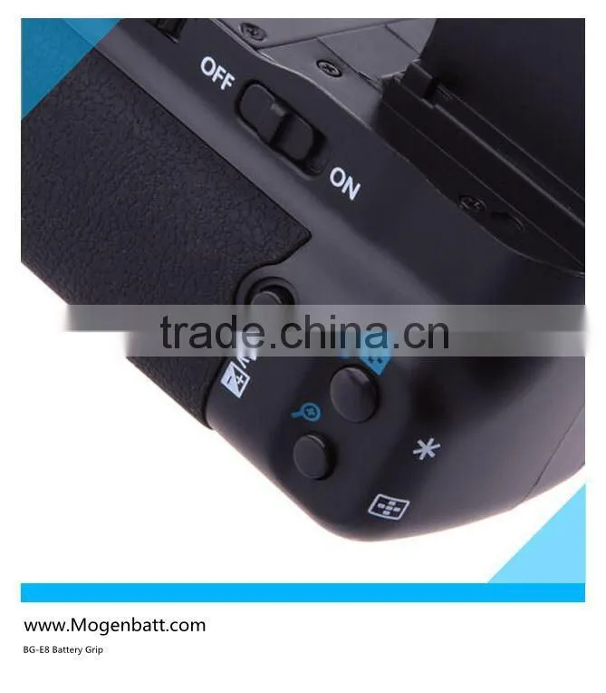 battery grip For EOS 600D 650D 700D Vertical Multi Battery Grip BG-E8 replacement camera battery handle