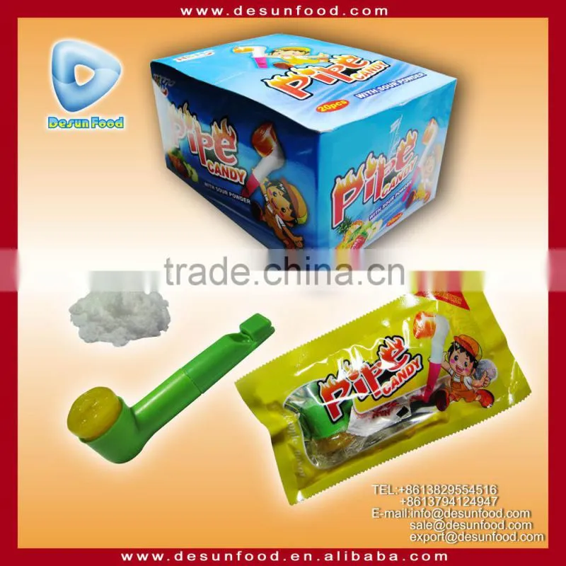 Funny Pipe candy(hard candy+sour powder candy)