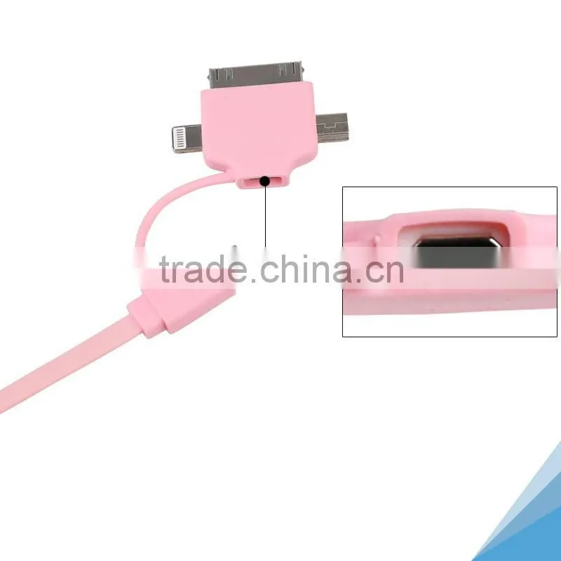 3 in 1 data cable Micro USB ABS shell Sync Charging Cable for mobile phone samsung iphone