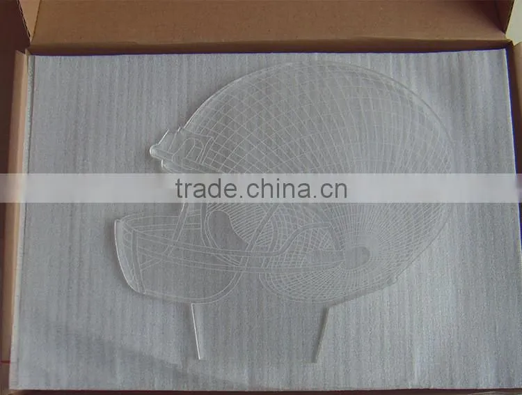 3d night light lamp decorative night lamp skull Baseball caps shape