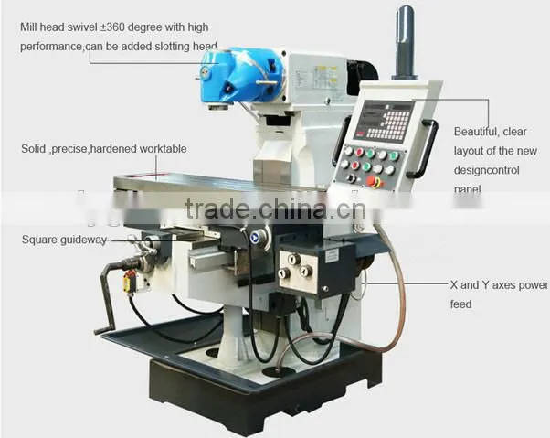 XQ6232A factory manufactured vertical milling machine