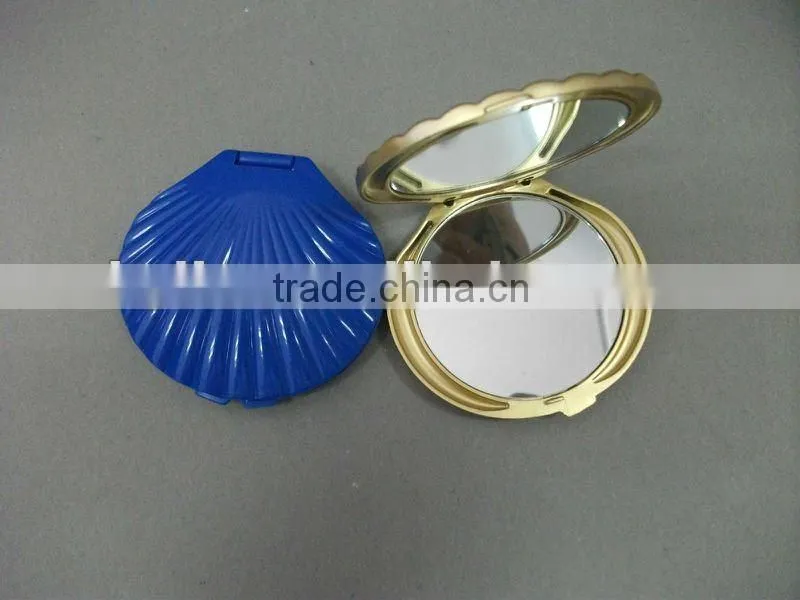double sides plastic compact mirror with square shape