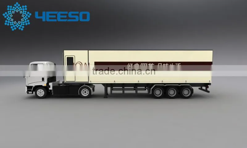 YEESO Mobile LED Container Truck with big portable stage