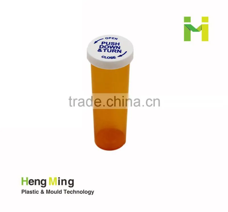 Push down plastic vials