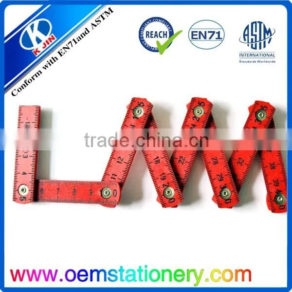 New arrival kids cute 50cm plastic folding ruler made in china