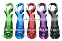 Hot Sale Mini Cheap Aluminum Super Powerful Portable Colorful Carabiner with LED Flashlight for promotion