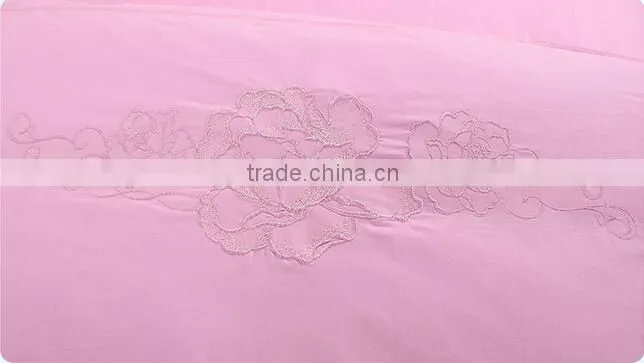 import fashion embroider china supplier 100% cotton percale bedding sets