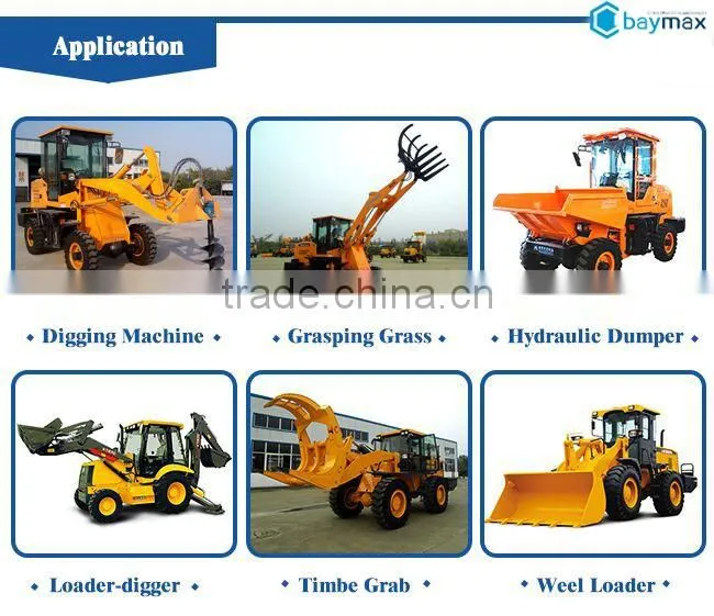 Made in China Skid Front End Loader Grapple Grass