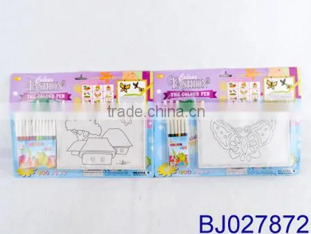 Cheap diy toy funny colorful cartoon sand art painting kit for kids