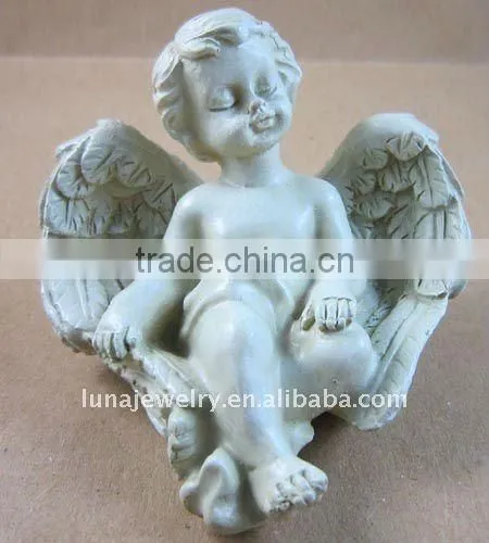 Indoor angel statues, resin angel statue,white resin angel