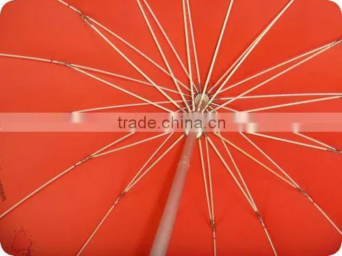 Novelty Red Heart Shape Umbrella