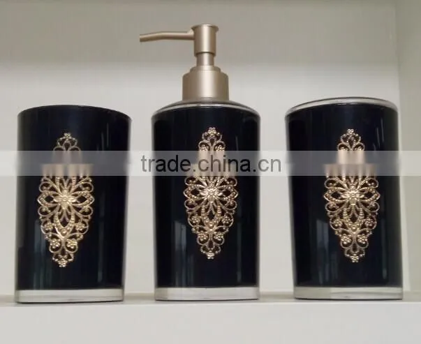 2016 Hot-sale Fashion solid ceramic bathroom sets/plastic lotion pump