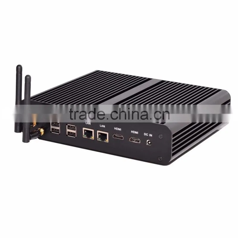 mini i7 barebone pc Intel Core i7-5650U pc Fanless 4M Cache, up to 3.20 GHz support HD 4K resolution