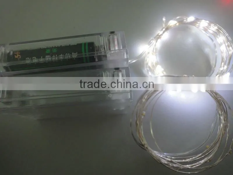 White colorled bead string lights led pearl string light