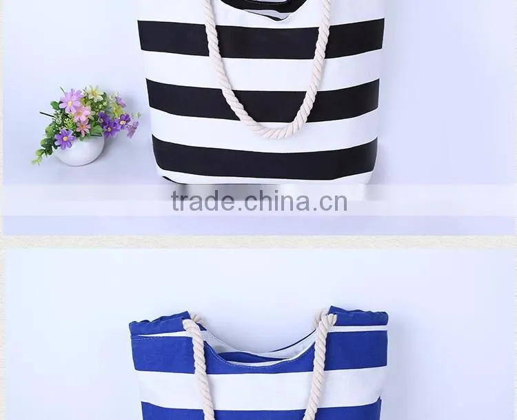 2016 wholesale beach bag strip beach bags