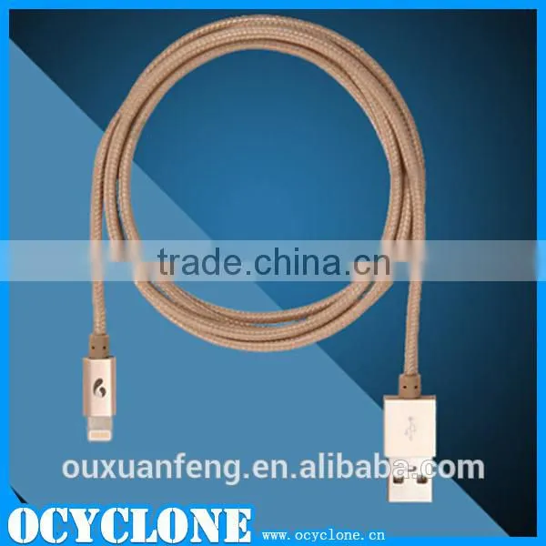 For ipad air 2 metal braided usb charging cable for iphone
