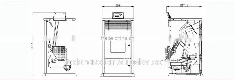 YN-050 wood pellets factory for automatic feeding wood pellet stove