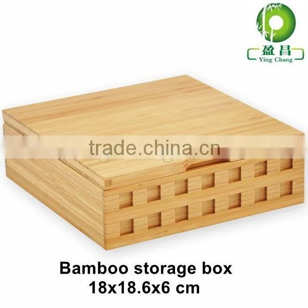 eco-friendly bamboo sugar and snacks storage box