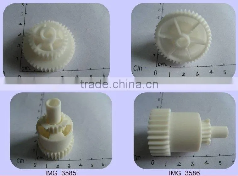 Plastic injection molded gear