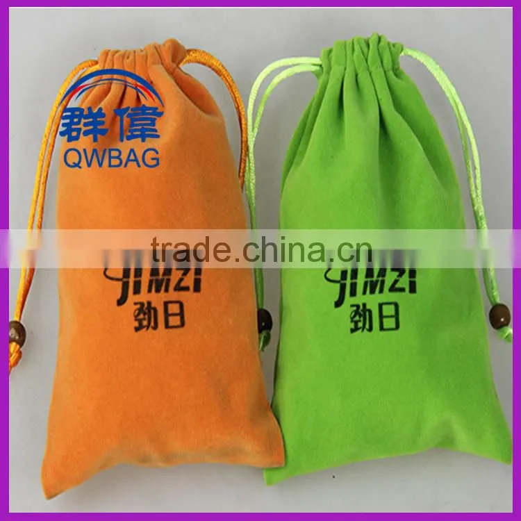 velvet drawstring bag for jewelry packaging, drawstring velvet bag