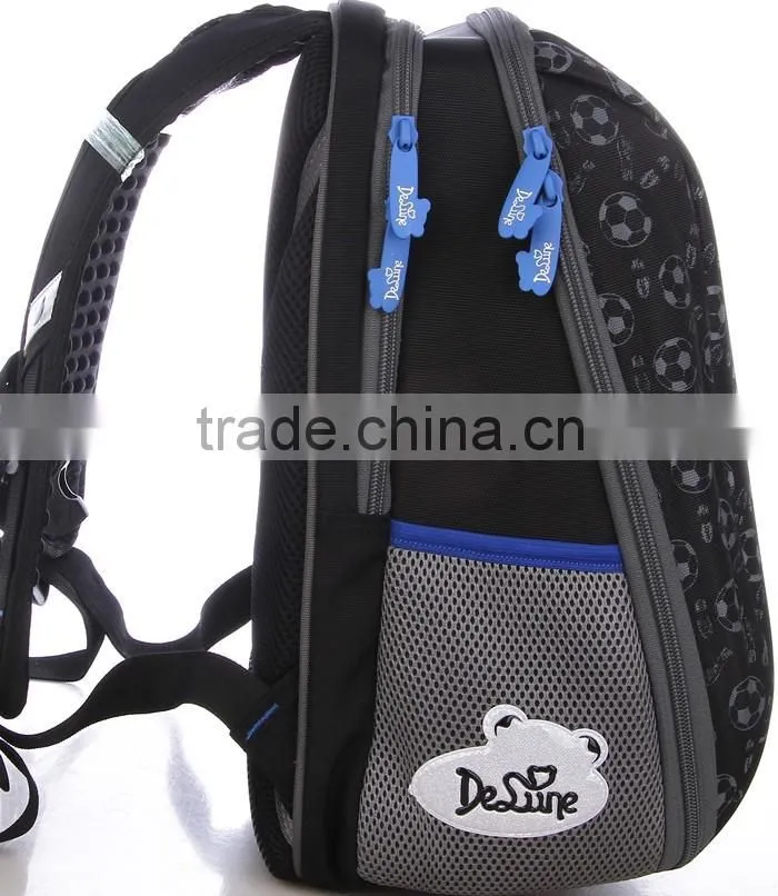 Football print boys school bags for kids EVA school backpack