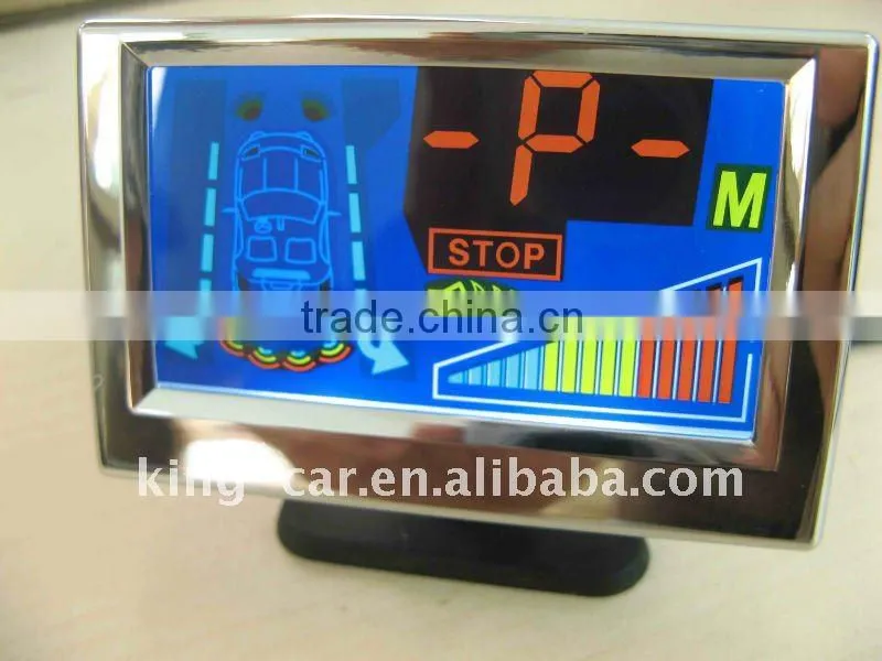 car reversing sensor wired LCD display 8 parking sensor