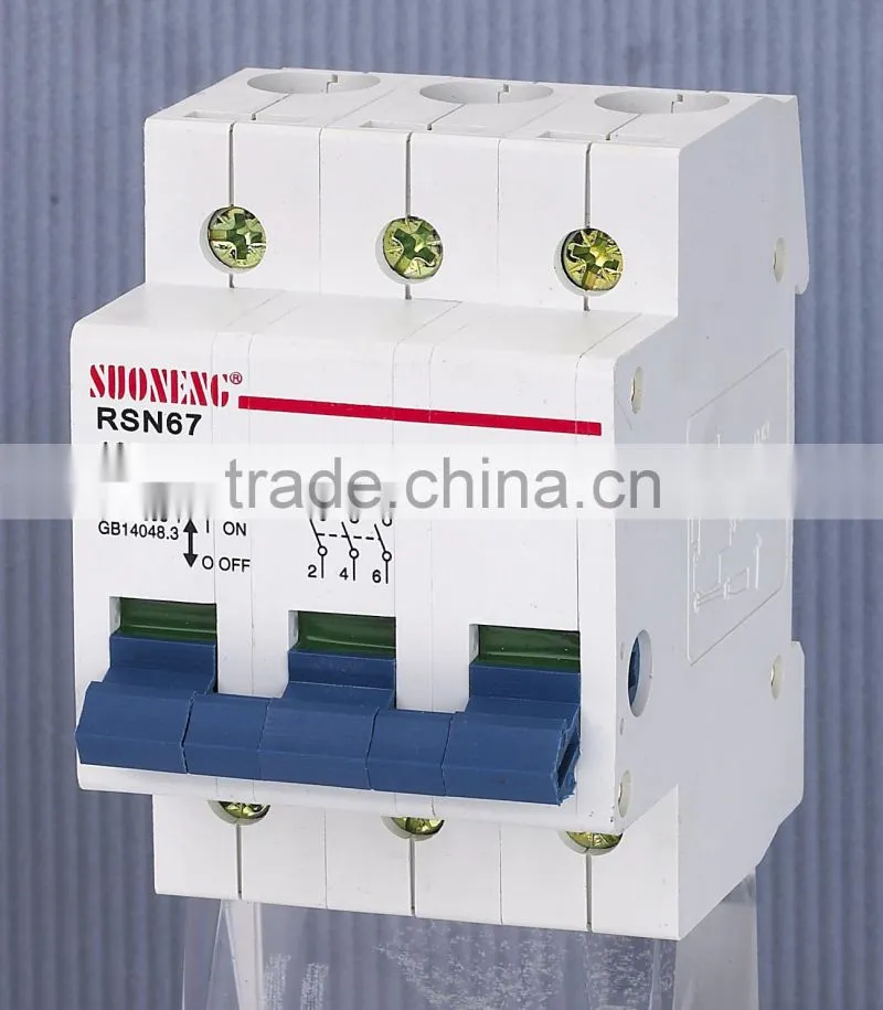 low voltage isolator switch circuit breaker 1P