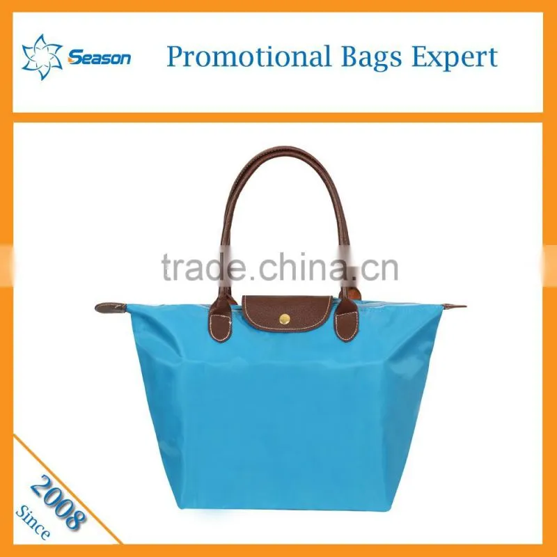 Wholesale reusable shopping bags nylon foldable shopping bag
