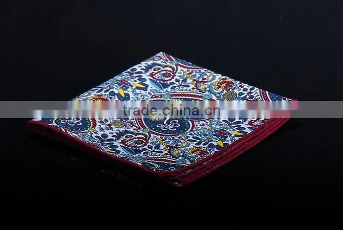 Paisely custom print pocket square