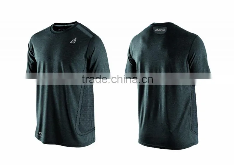 Mens Dryfit Panel Short Sleeve Running Tee Multiply Colors