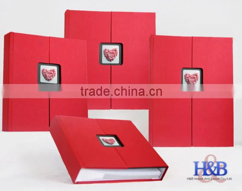 Popular colorful leather wedding album 10x10 photo album