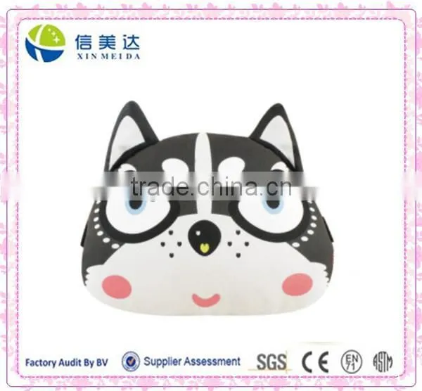 Husky cartoon headrest neck pillow lovely car pillow