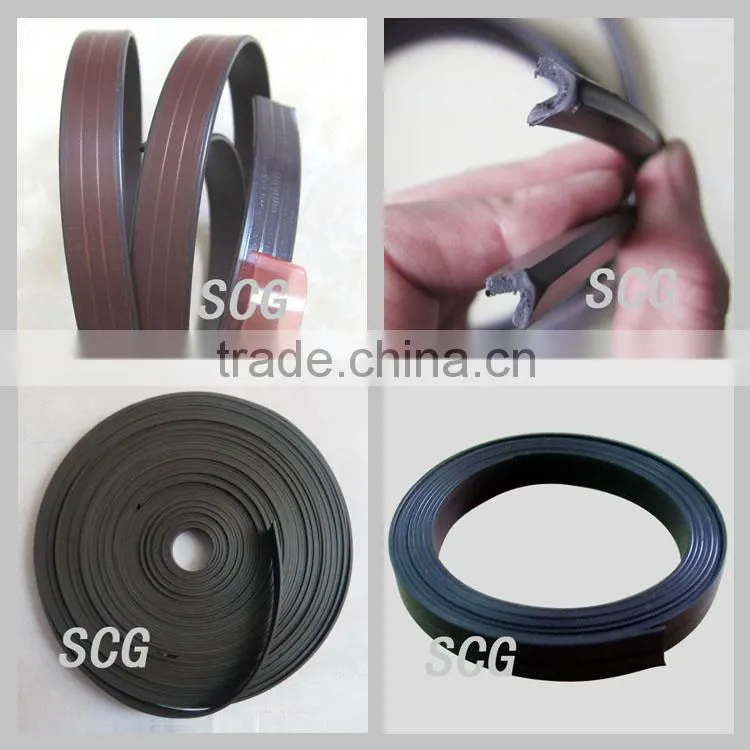 Rubber magnetic door strips