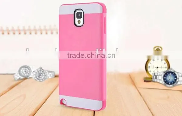 New fashion simple style customized silicone rubber phone cover for samsung galaxy note 3