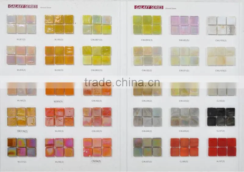 Decorative Lily Flower Glass Tile Mosaic Mural Patterns