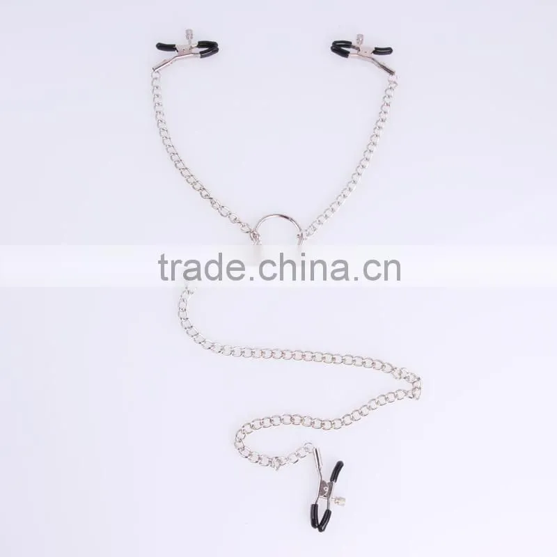 New labia clip and long nipple clamps, Heathful Gay sex toys Stainless Steel Metal Massage