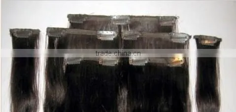 factory price supply kinky curly clip in hair extensions