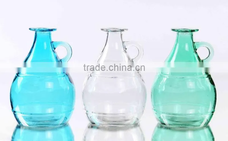 Pregnant Shape Transparency Colored Glass Vase