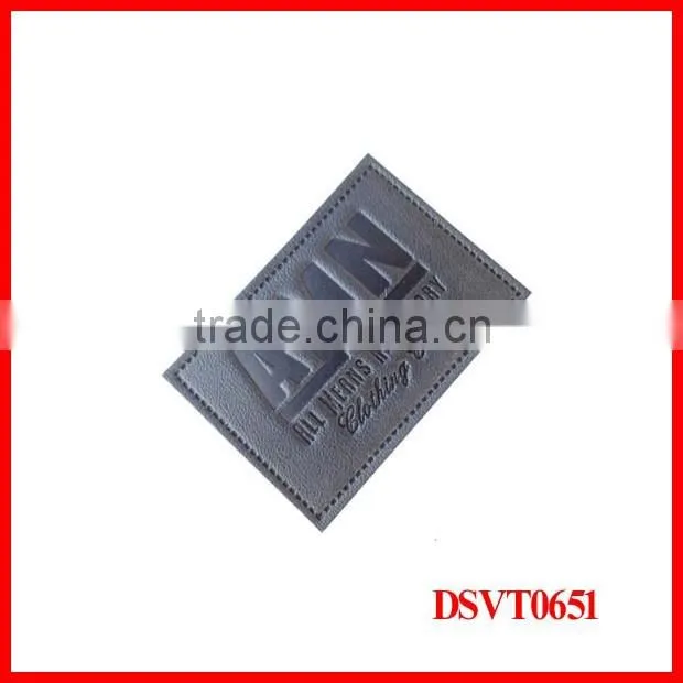 Custom new design logo on jacket name leather patches