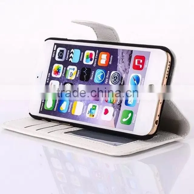 Photo album leather low price china mobile phone leather case for iphone 6