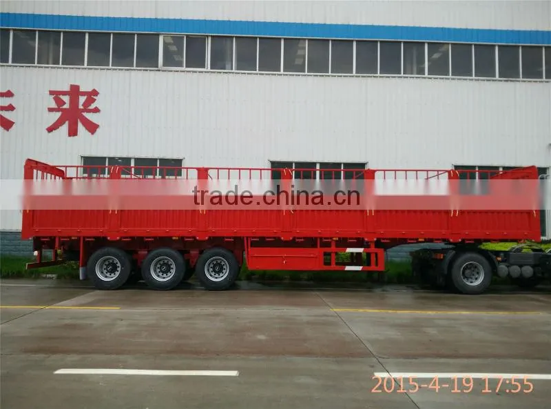 China manufacture high qality heavy duty fence cargo truck trailer for sale